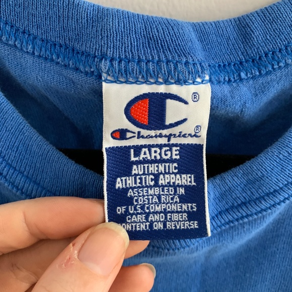 Vintage Champion Embroidered Muscle Tank Top L - Picture 6 of 6